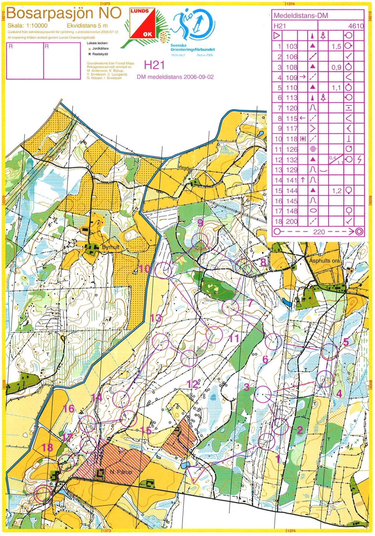 Meddeldistans DM Skåne (2006-09-02)