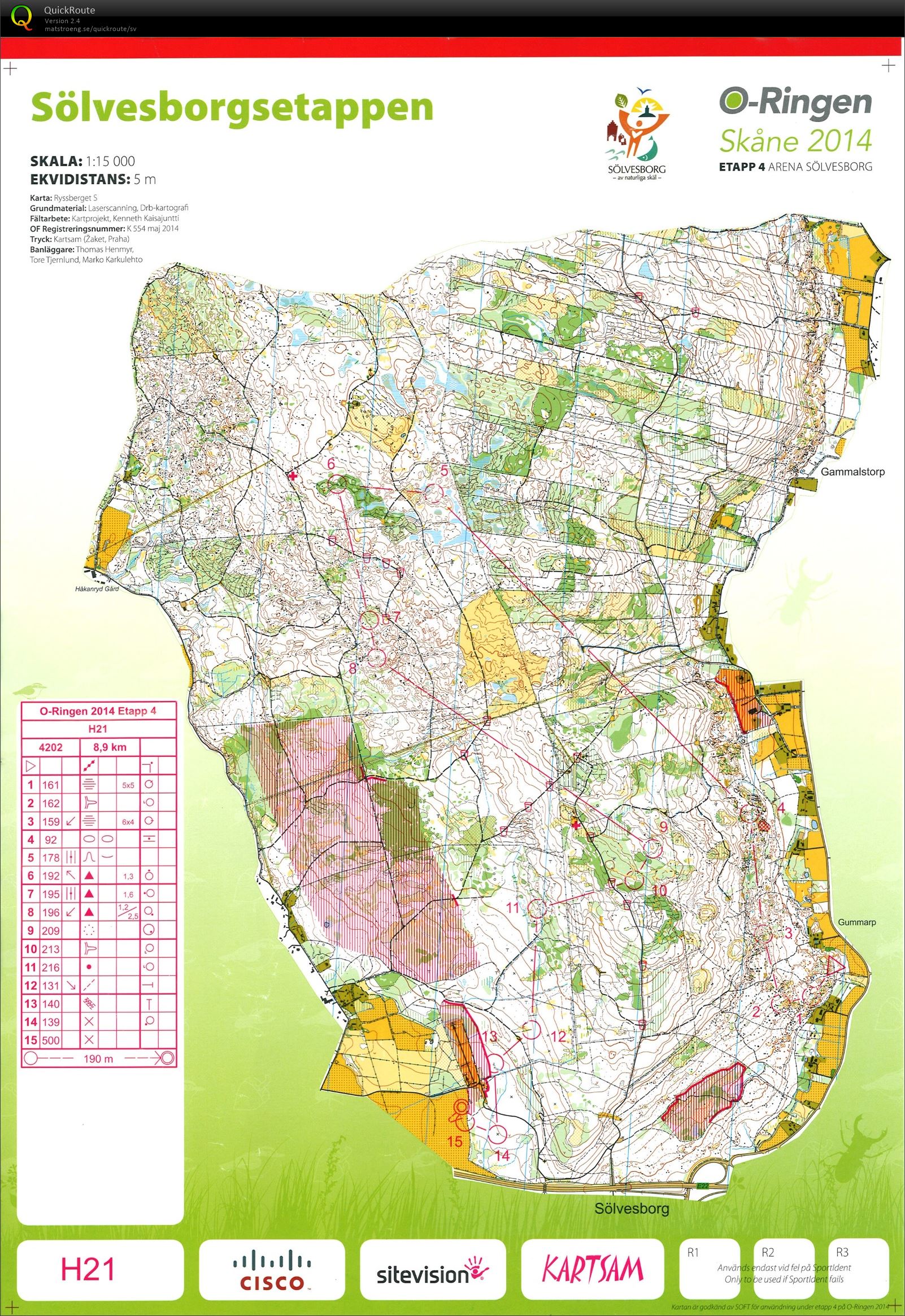 O-Ringen Skåne 2014 Etapp 4 (2014-07-24)