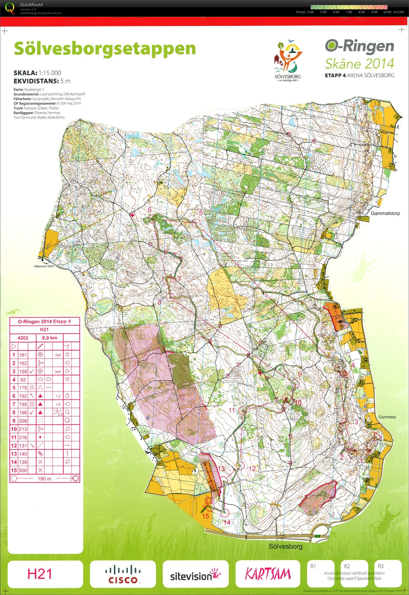 O-Ringen Skåne 2014 Etapp 4 (2014-07-24)