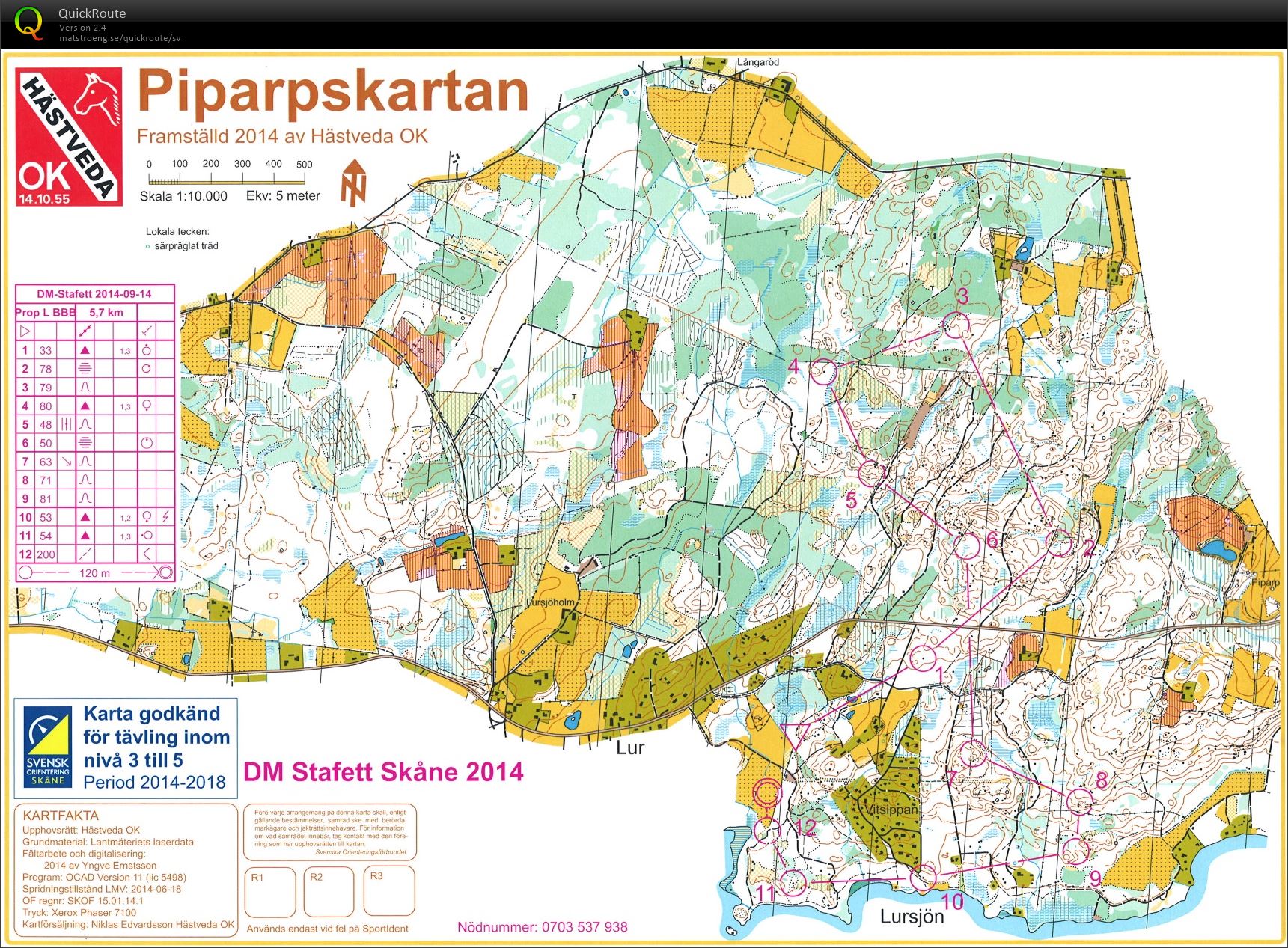 Stafett-DM Skåne 2014 (2014-09-14)