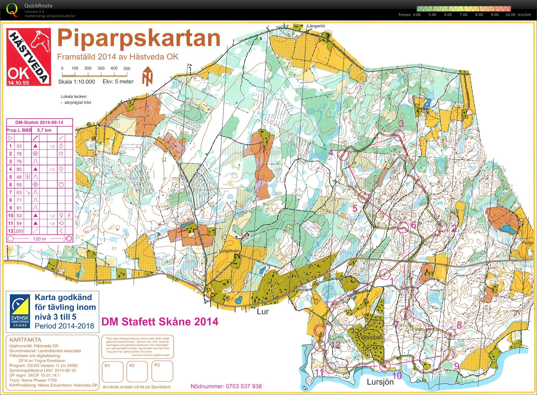 Stafett-DM Skåne 2014 (2014-09-14)