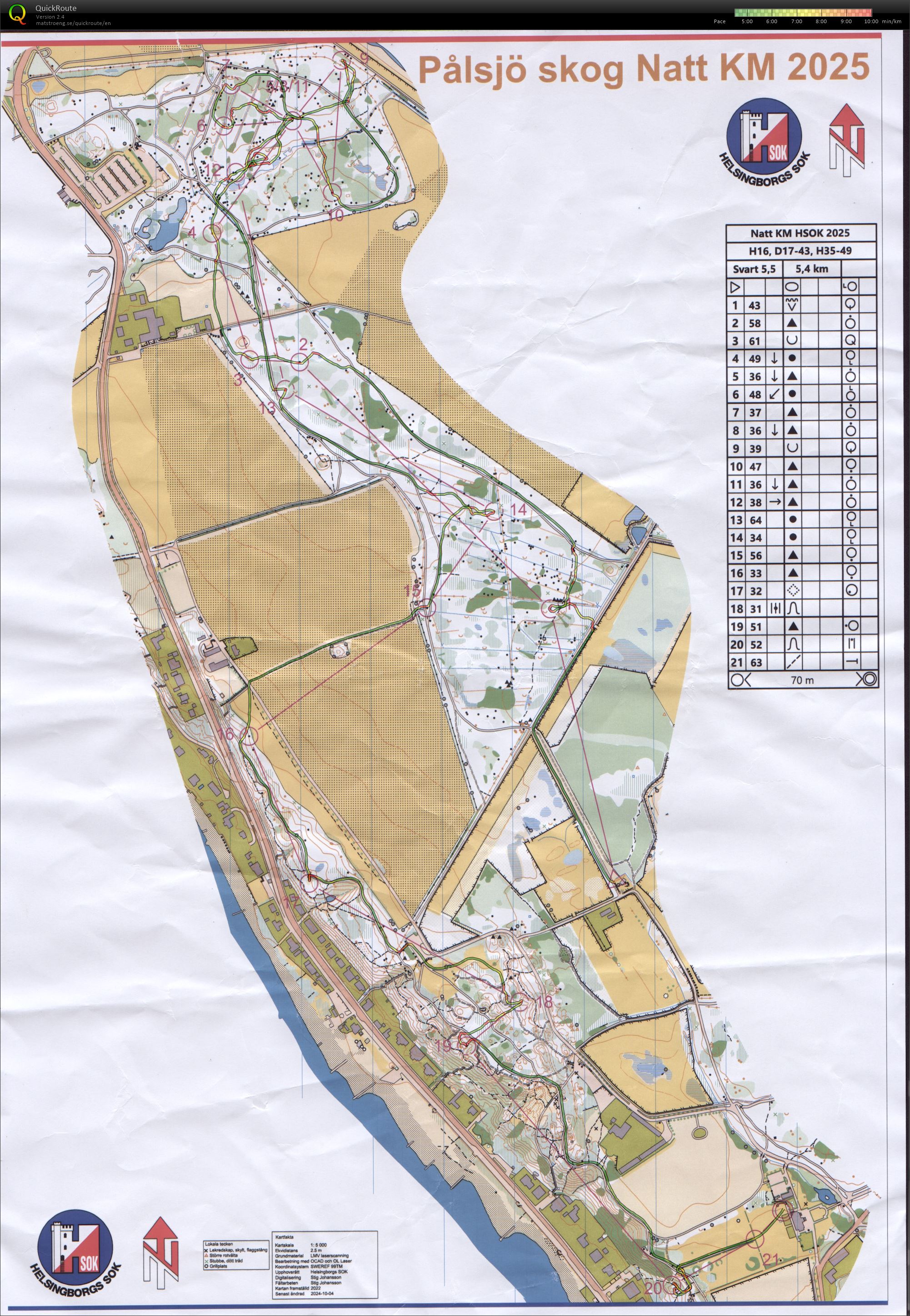 HSOK Klubbmästerskap Nattorientering (2025-03-04)