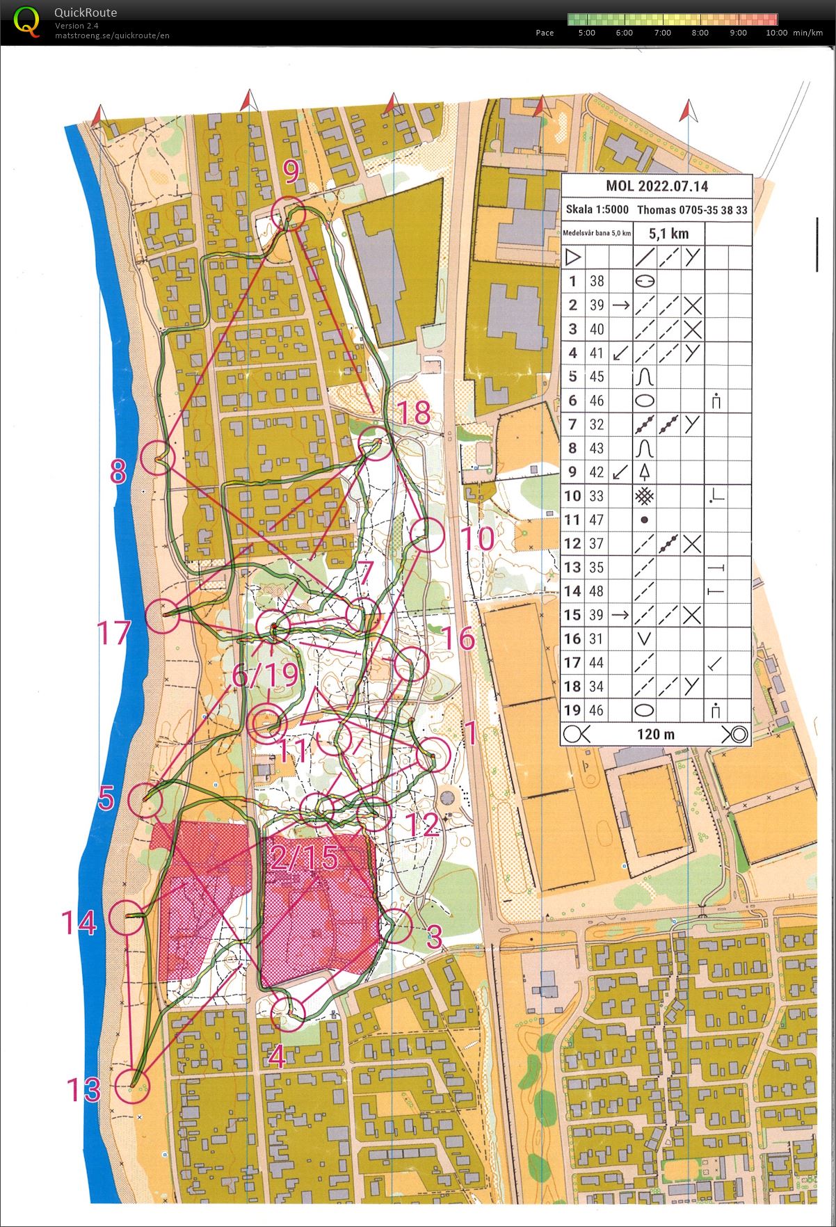 Sommarorientering i Lerberget (2022-07-14)