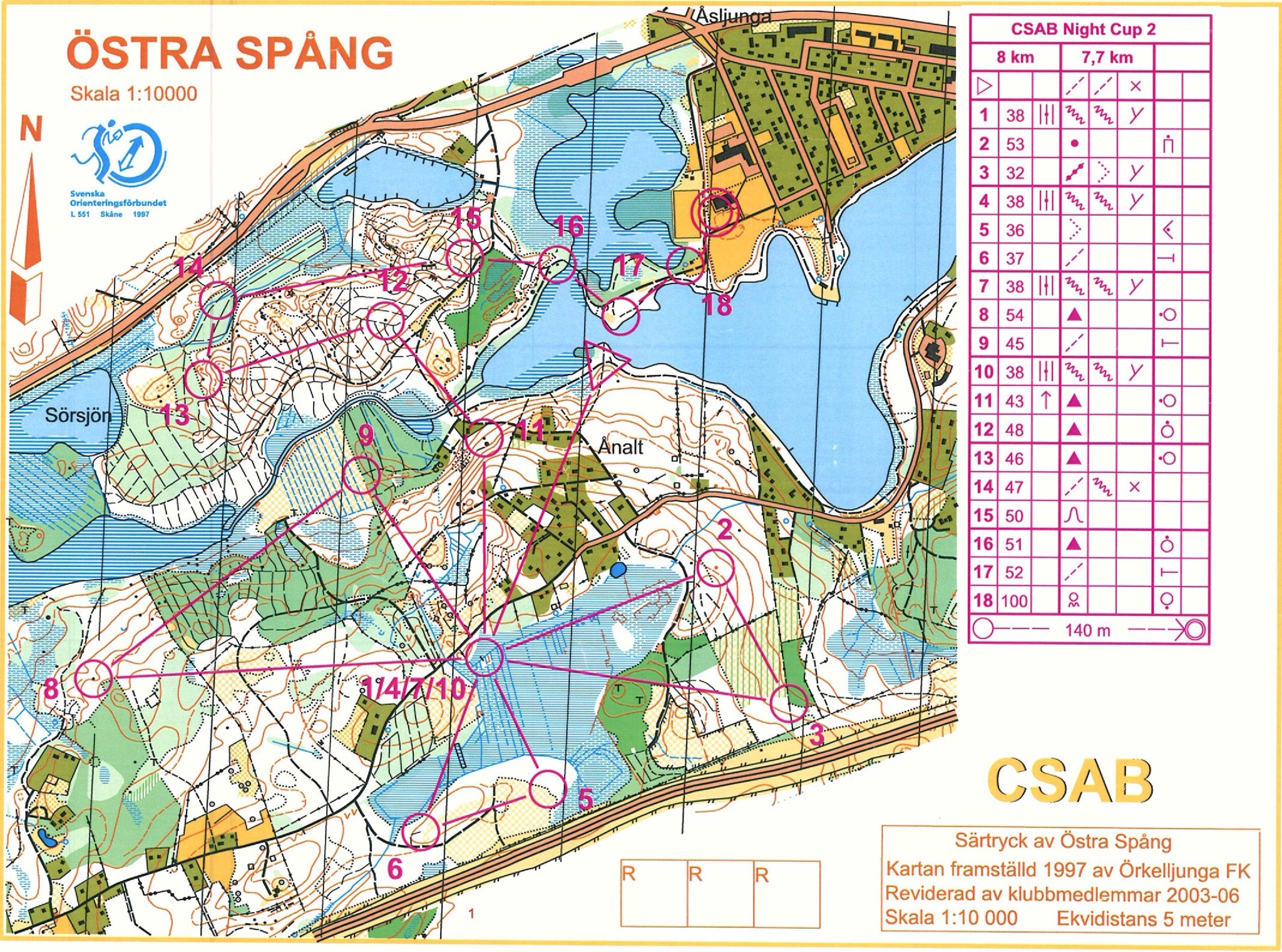  CSAB Night Cup, deltävling 2 (2007-11-14)