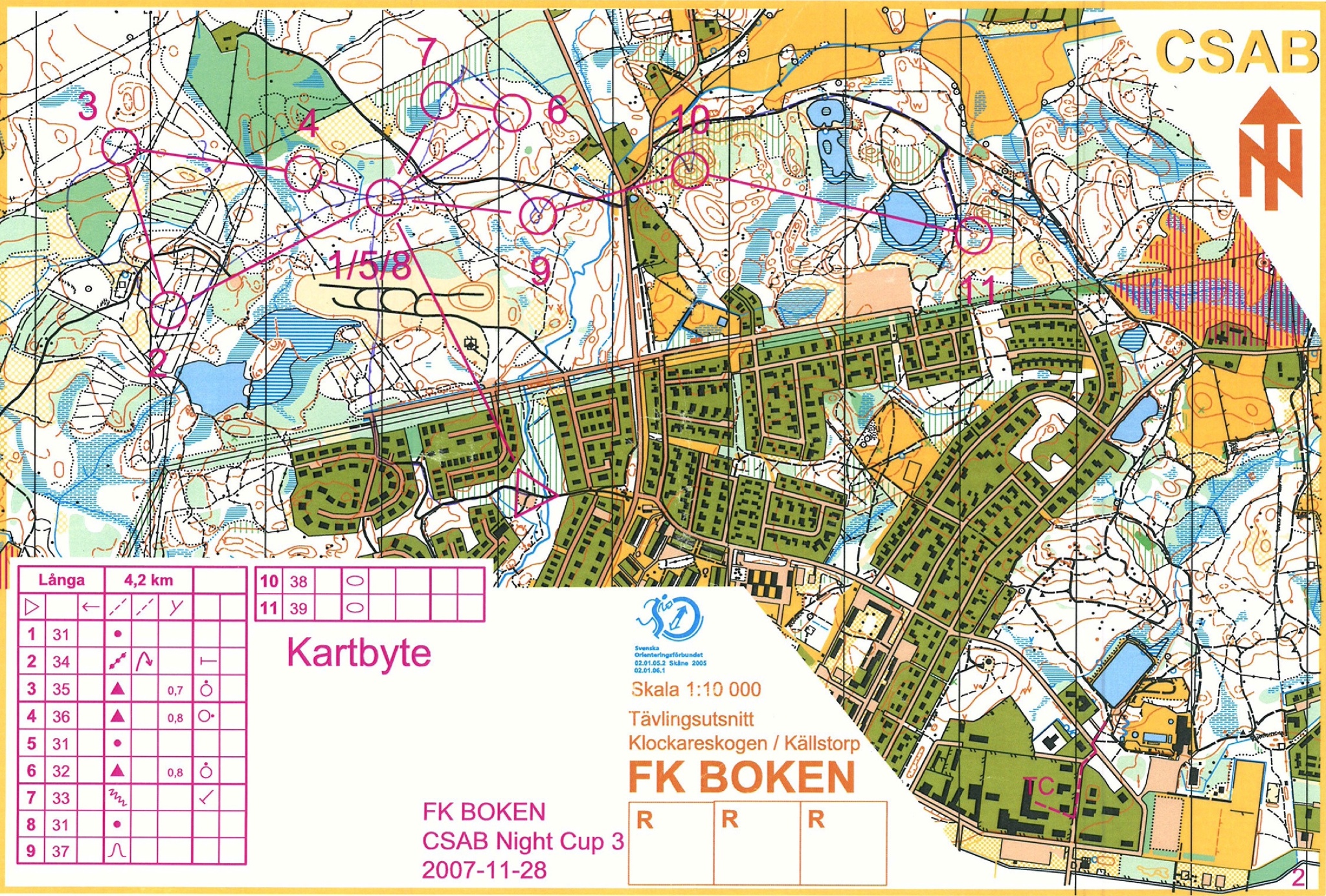 CSAB Night Cup, deltävling 3, del 1 (2007-11-28)