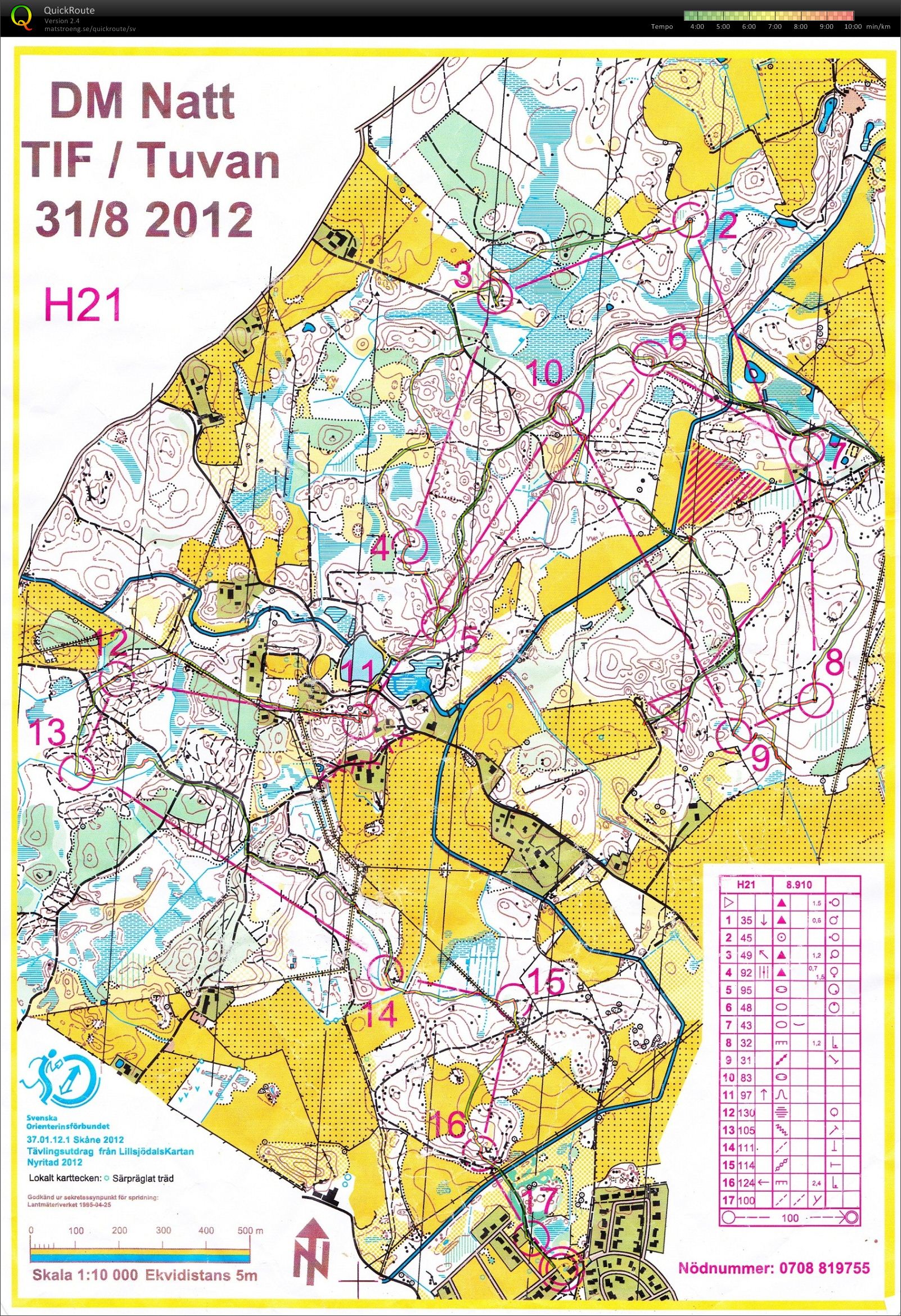 Natt-DM Skåne (2012-08-31)